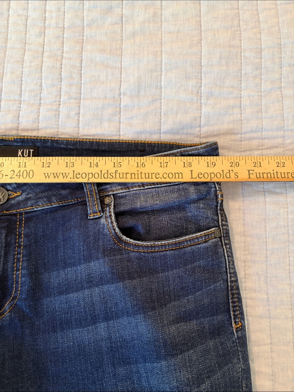 Kut from the Kloth Women's Dark Blue Skinny Jeans - Picture 4 of 7